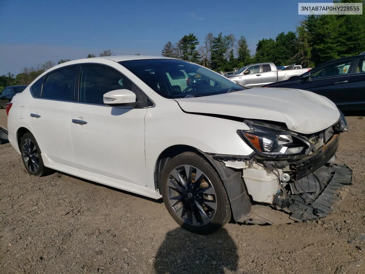 2017 Nissan Sentra S VIN: 3N1AB7AP0HY228555 Lot: 58624024