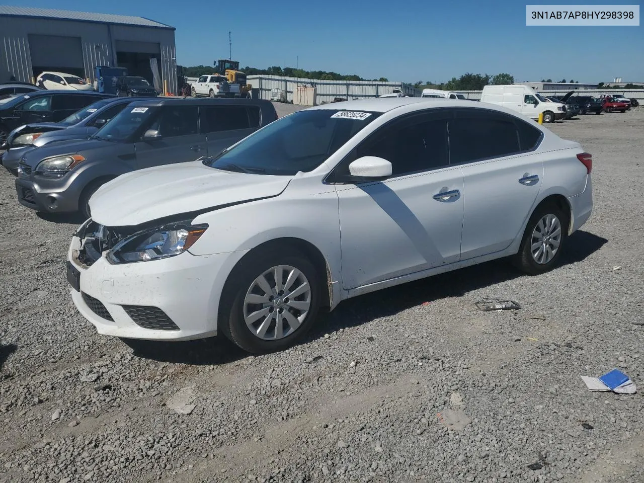 2017 Nissan Sentra S VIN: 3N1AB7AP8HY298398 Lot: 58629234