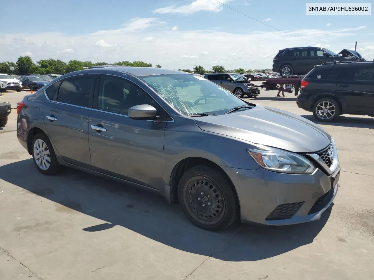 2017 Nissan Sentra S VIN: 3N1AB7AP9HL636002 Lot: 59587134