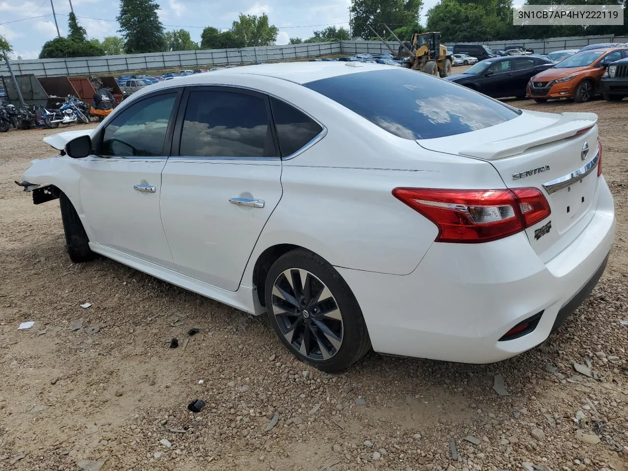 2017 Nissan Sentra Sr Turbo VIN: 3N1CB7AP4HY222119 Lot: 59673644