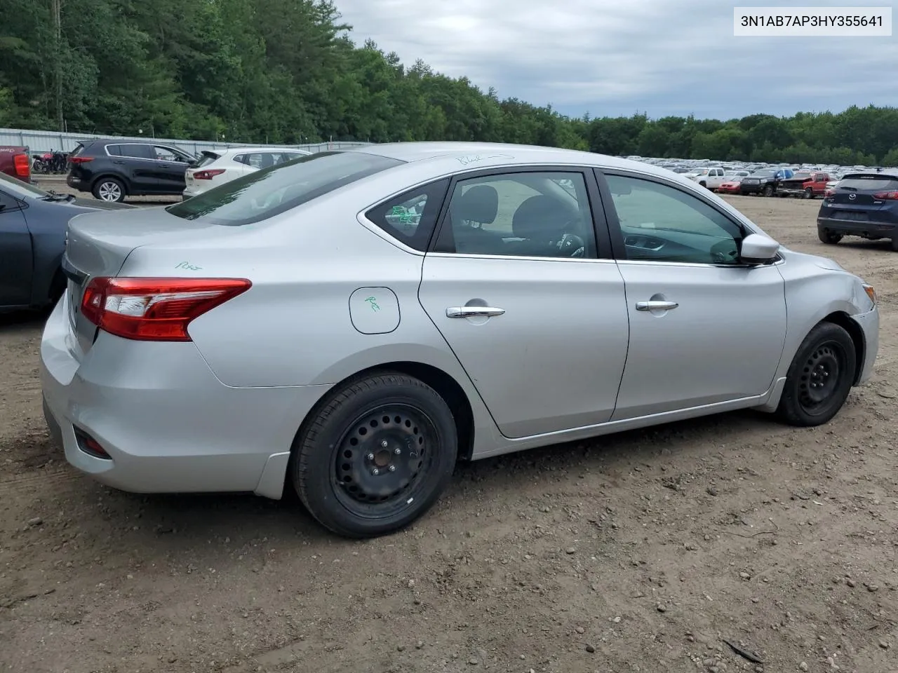 2017 Nissan Sentra S VIN: 3N1AB7AP3HY355641 Lot: 59958444