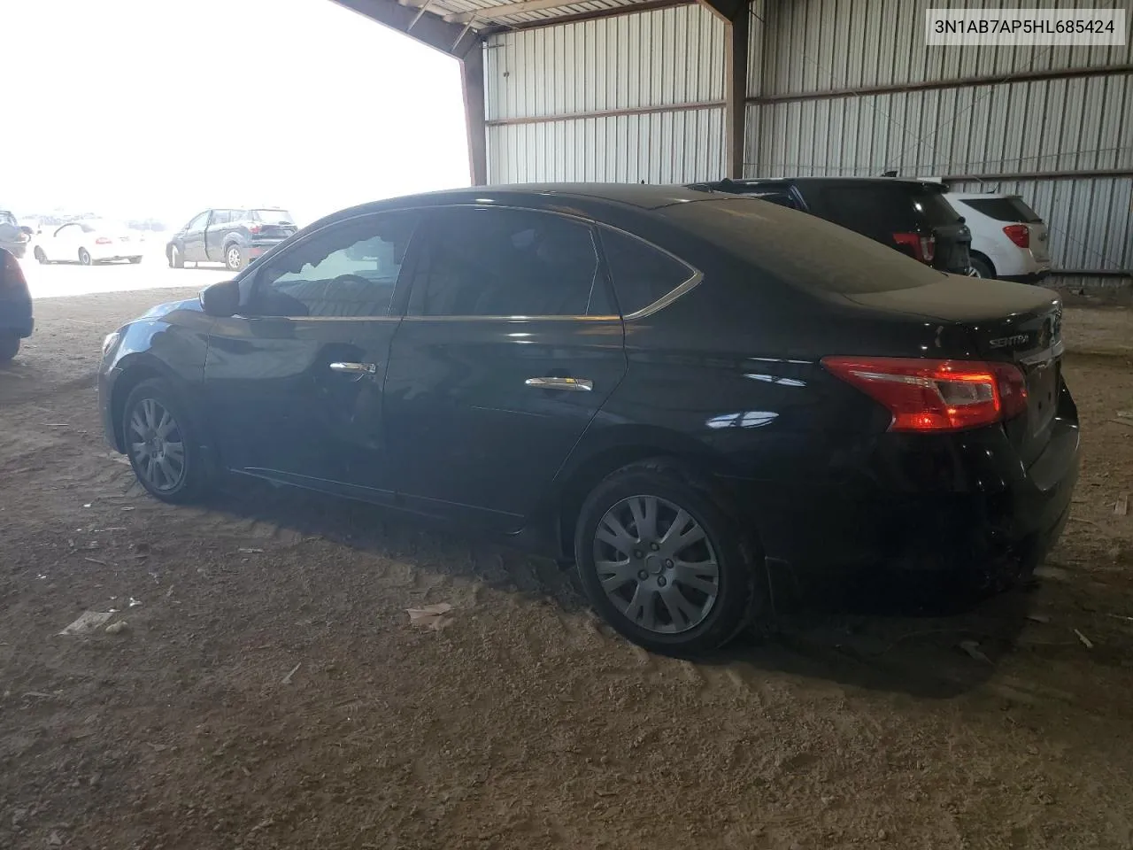 2017 Nissan Sentra S VIN: 3N1AB7AP5HL685424 Lot: 60338984