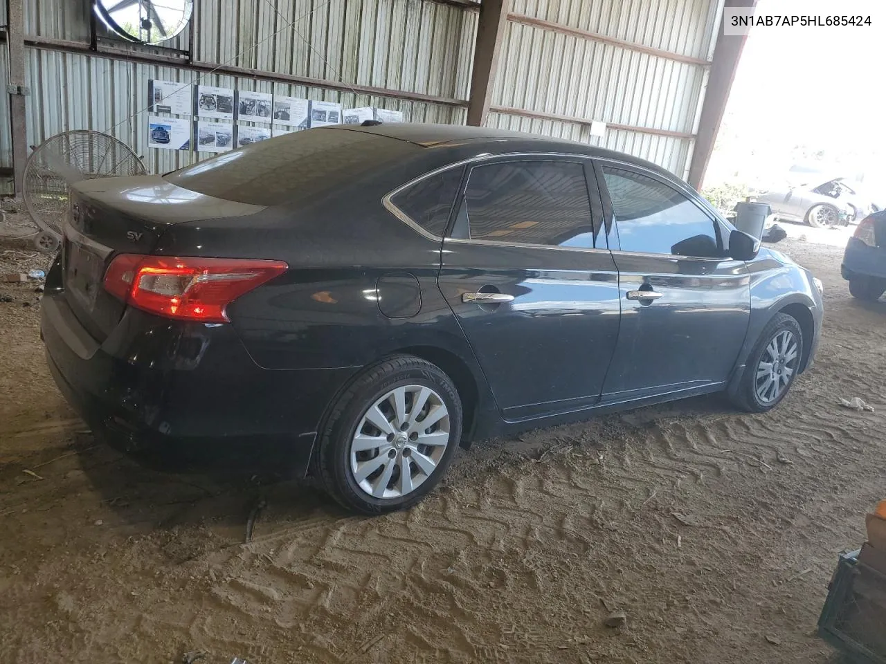 3N1AB7AP5HL685424 2017 Nissan Sentra S