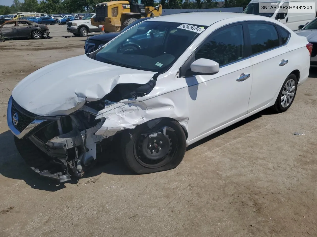 2017 Nissan Sentra S VIN: 3N1AB7APXHY382304 Lot: 60436254