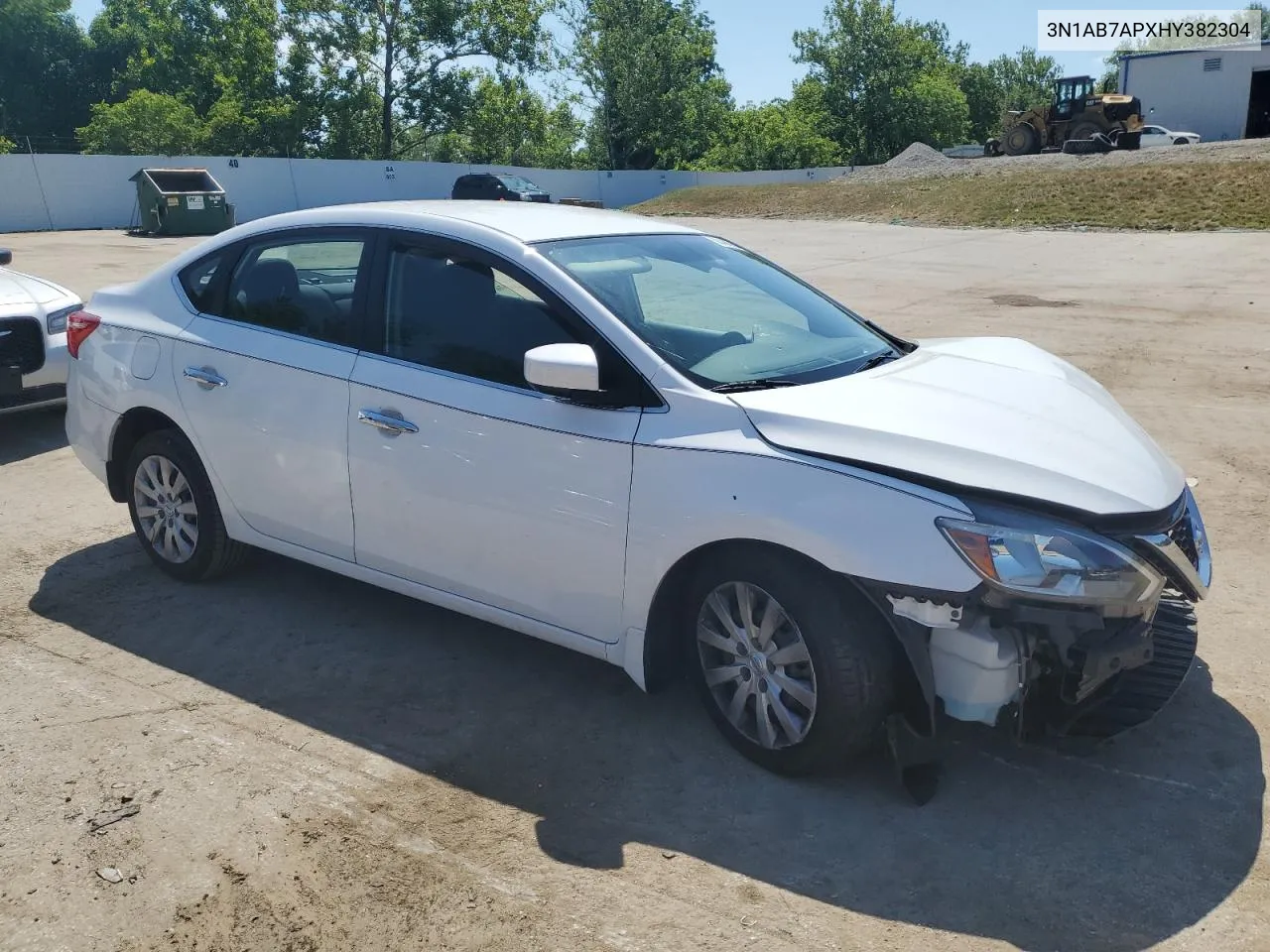 2017 Nissan Sentra S VIN: 3N1AB7APXHY382304 Lot: 60436254