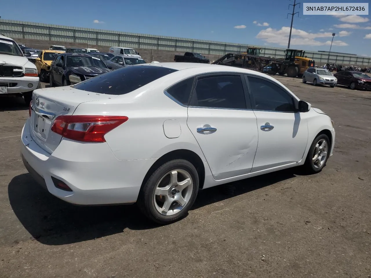 2017 Nissan Sentra S VIN: 3N1AB7AP2HL672436 Lot: 60904264