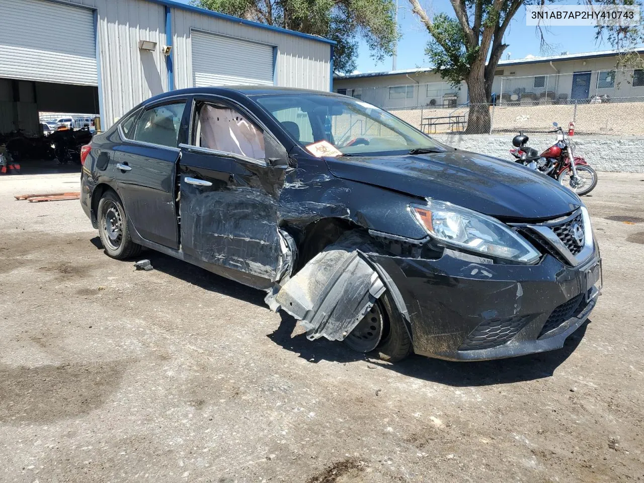 2017 Nissan Sentra S VIN: 3N1AB7AP2HY410743 Lot: 60909044