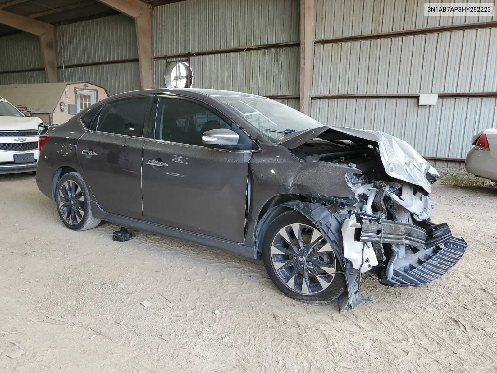 2017 Nissan Sentra S VIN: 3N1AB7AP3HY282223 Lot: 60955074