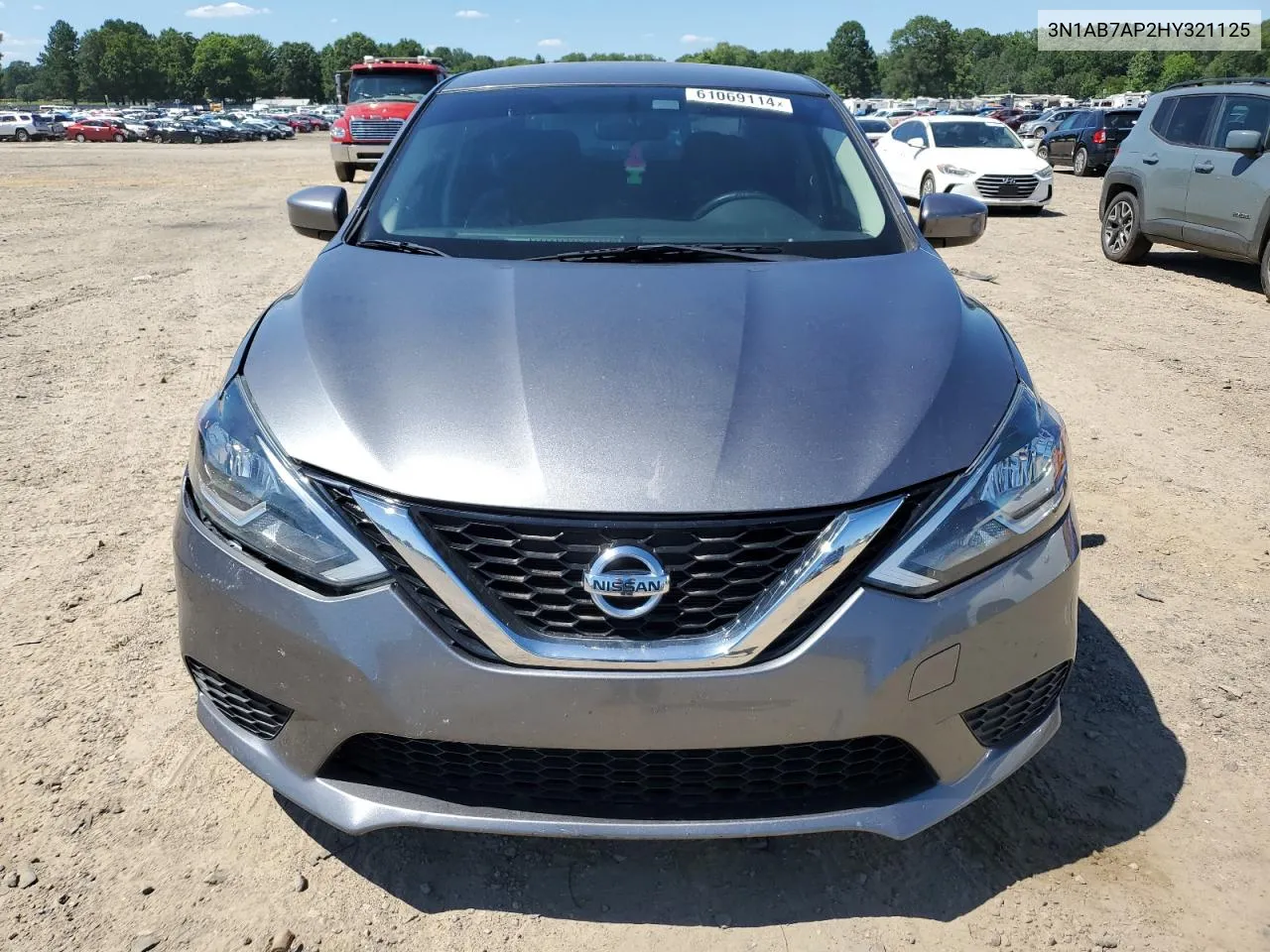 2017 Nissan Sentra S VIN: 3N1AB7AP2HY321125 Lot: 61069114