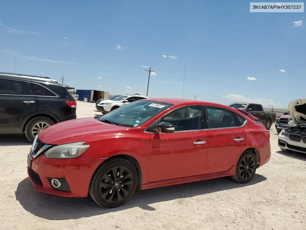 3N1AB7AP9HY307237 2017 Nissan Sentra S