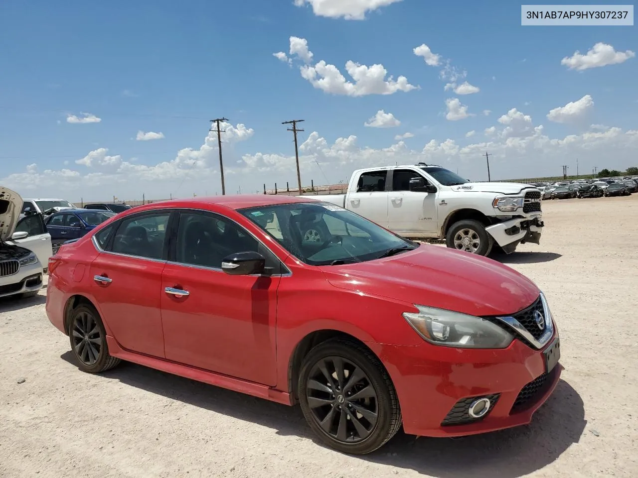 2017 Nissan Sentra S VIN: 3N1AB7AP9HY307237 Lot: 61738454