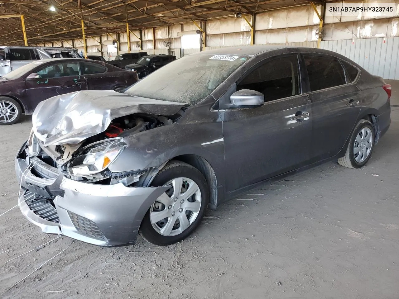 2017 Nissan Sentra S VIN: 3N1AB7AP9HY323745 Lot: 62353774