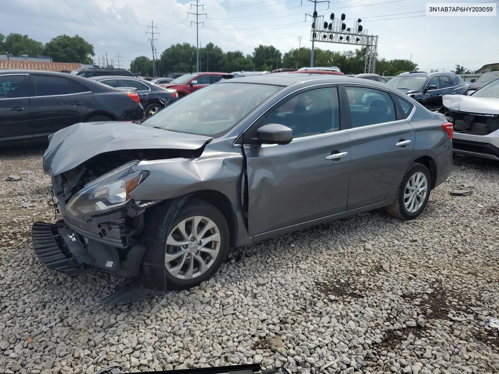 2017 Nissan Sentra S VIN: 3N1AB7AP6HY203059 Lot: 63265834