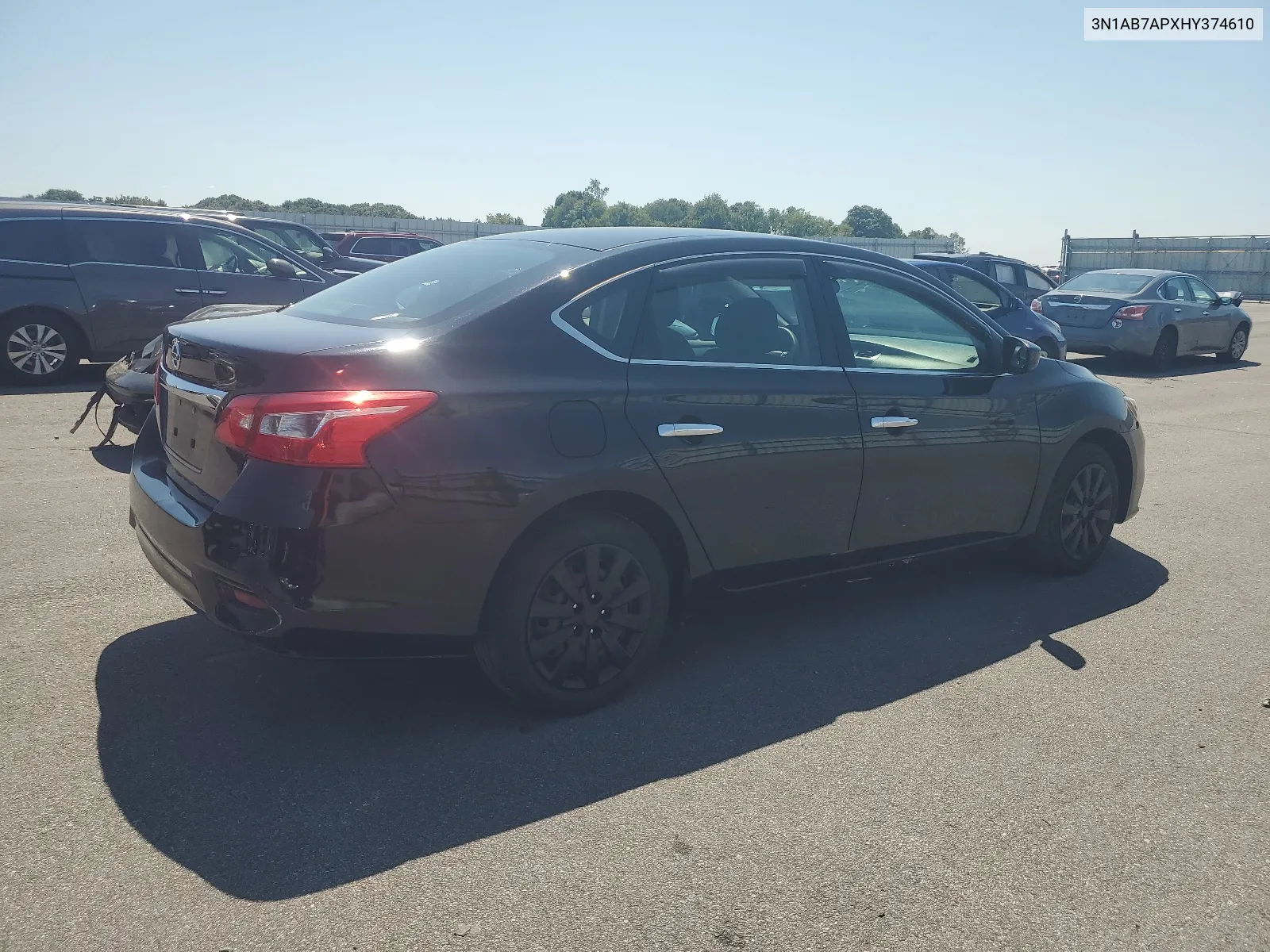 2017 Nissan Sentra S VIN: 3N1AB7APXHY374610 Lot: 63357124