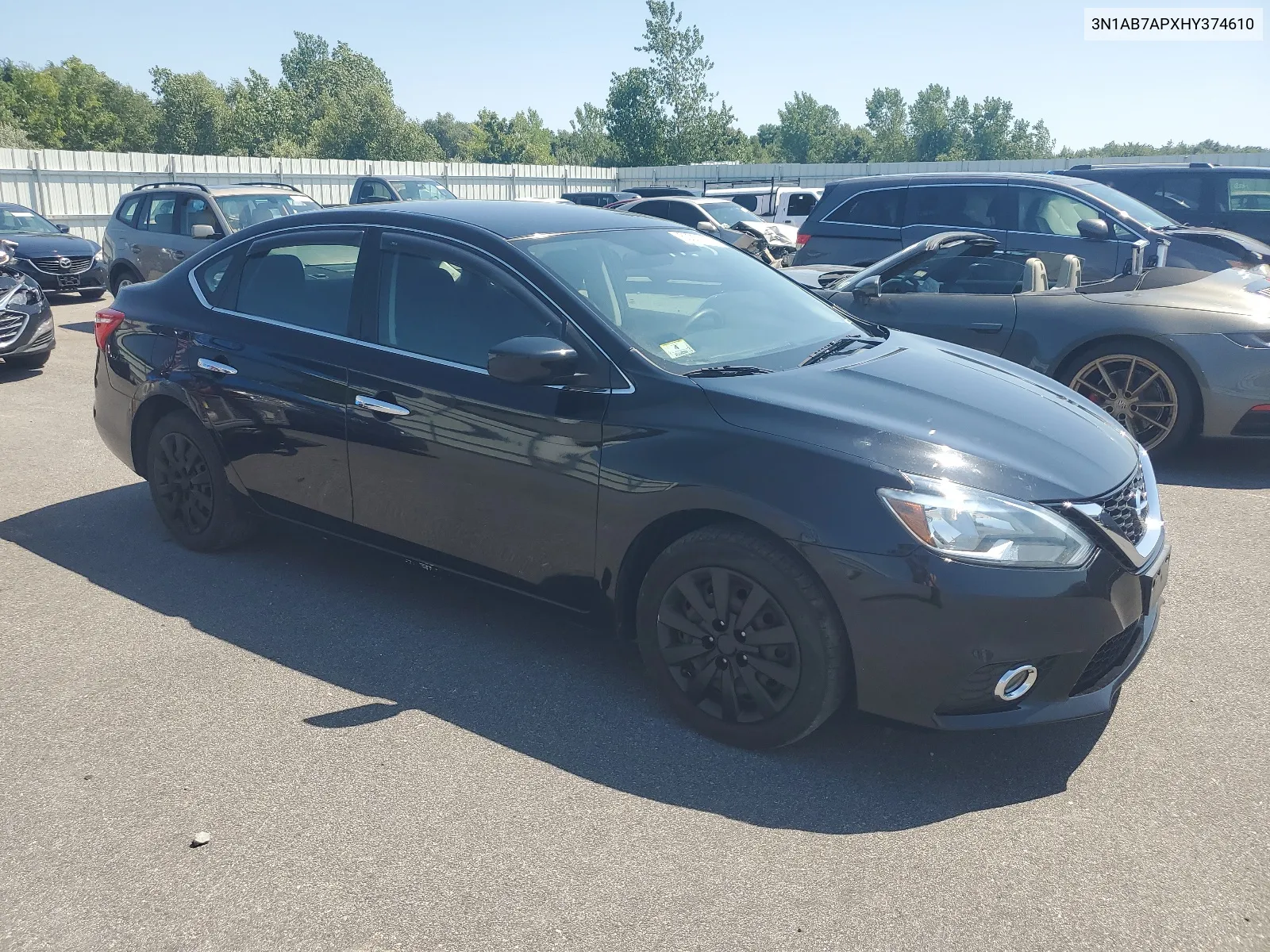 2017 Nissan Sentra S VIN: 3N1AB7APXHY374610 Lot: 63357124