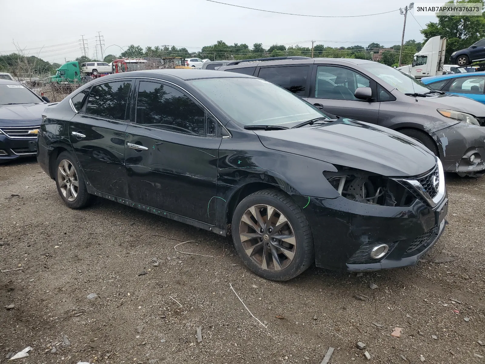 2017 Nissan Sentra S VIN: 3N1AB7APXHY376373 Lot: 63405374