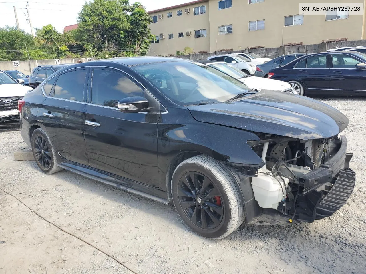 2017 Nissan Sentra S VIN: 3N1AB7AP3HY287728 Lot: 63752104