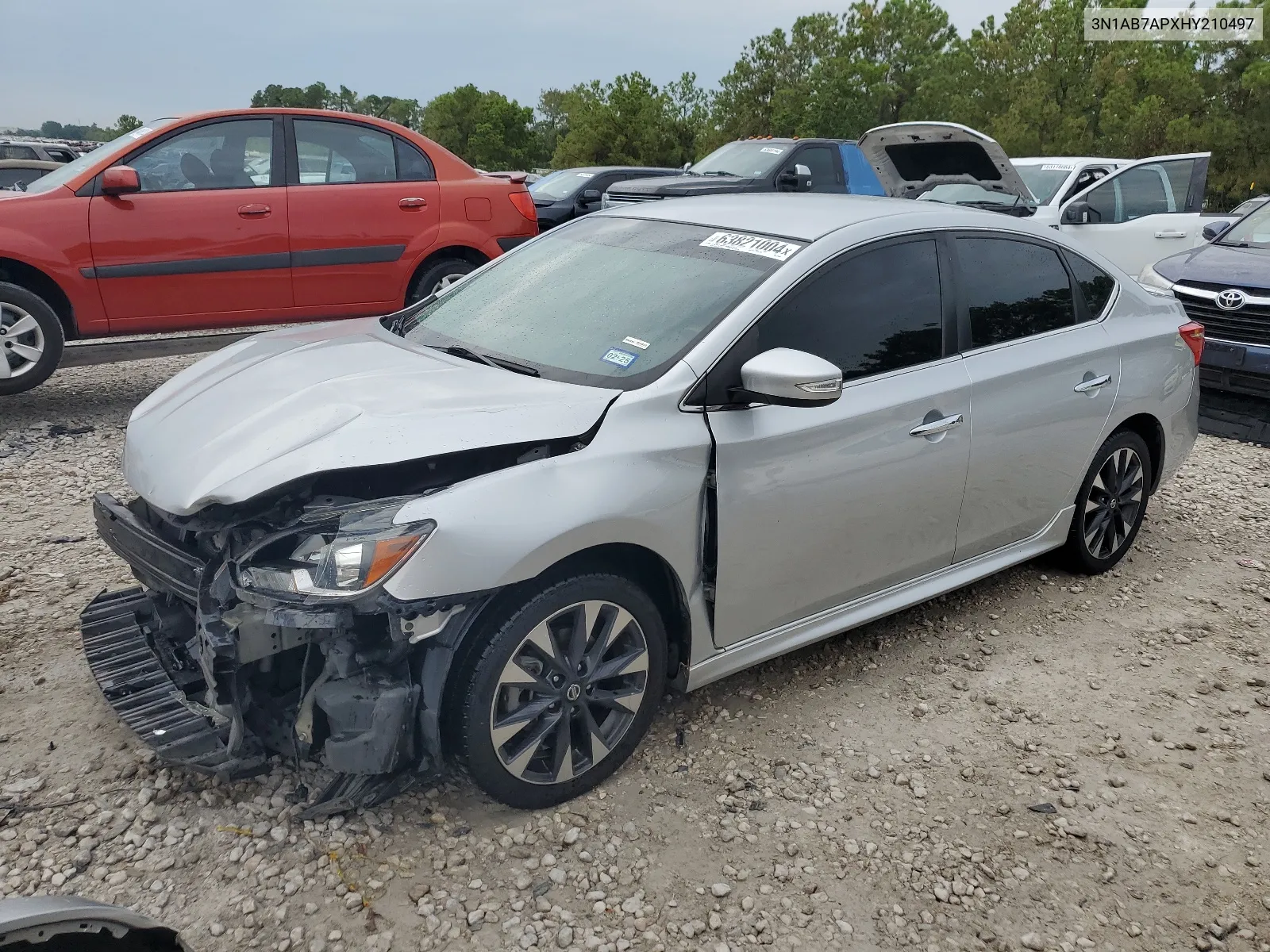 2017 Nissan Sentra S VIN: 3N1AB7APXHY210497 Lot: 63821004