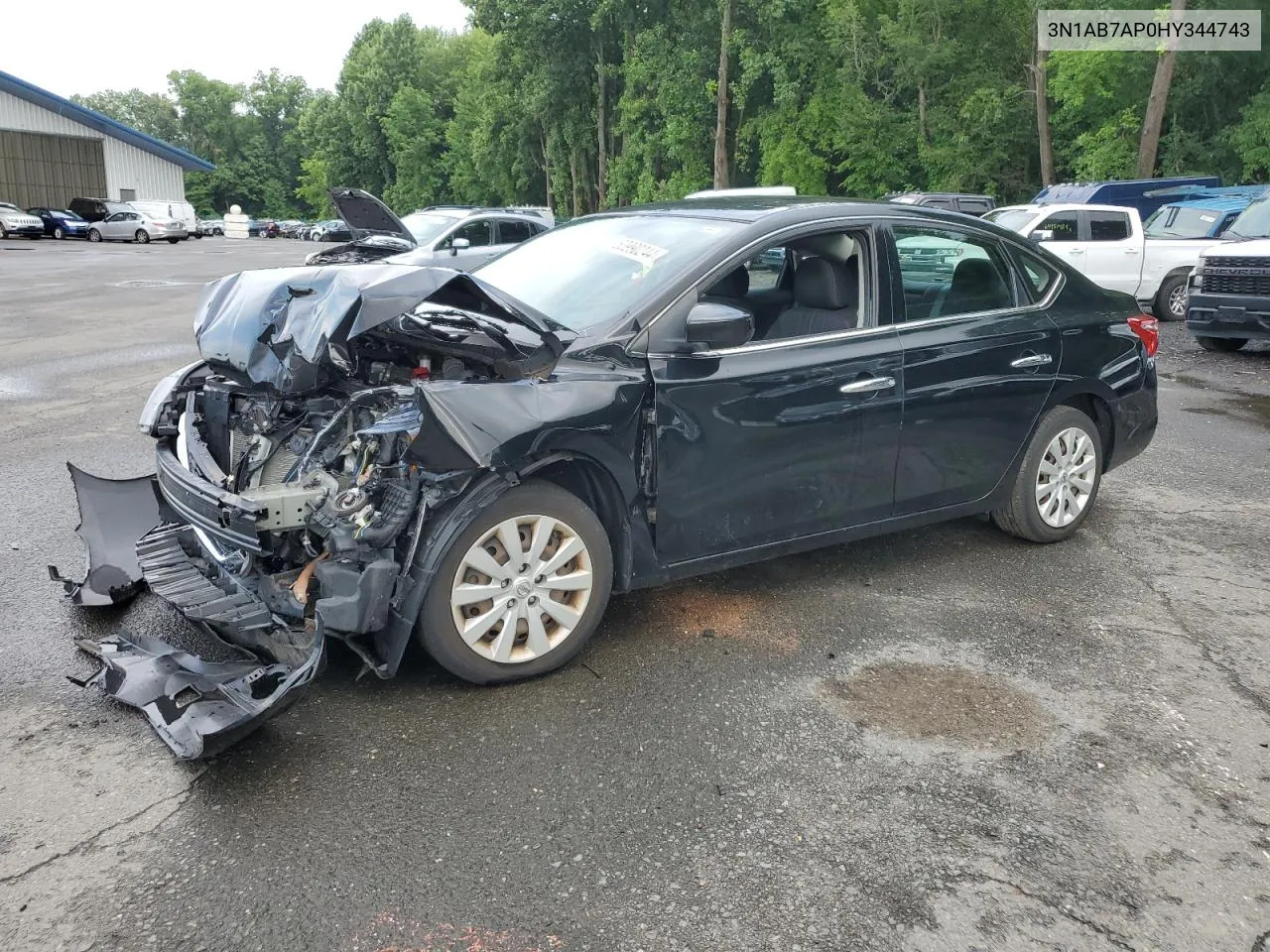 2017 Nissan Sentra S VIN: 3N1AB7AP0HY344743 Lot: 63990244