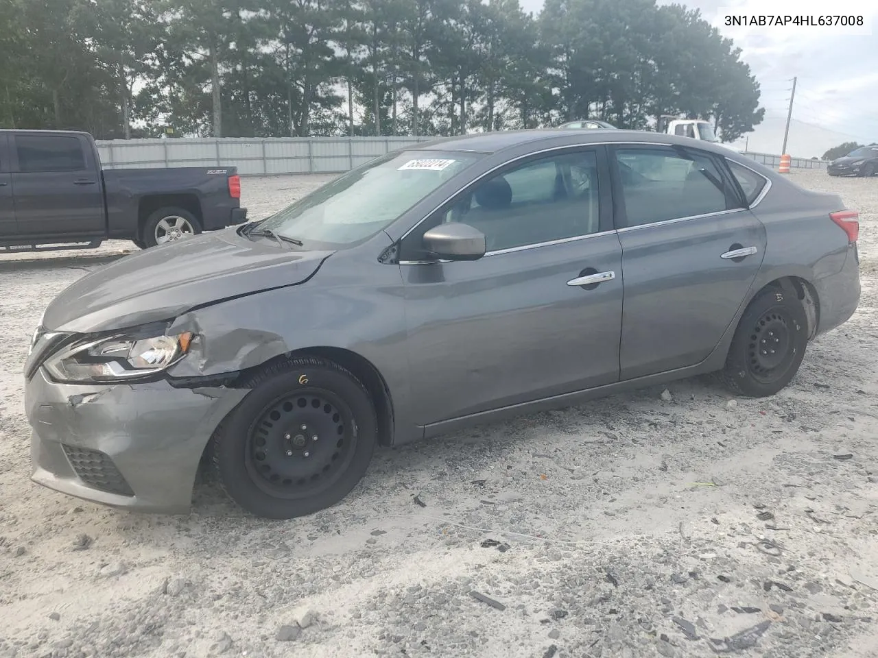 2017 Nissan Sentra S VIN: 3N1AB7AP4HL637008 Lot: 65022214