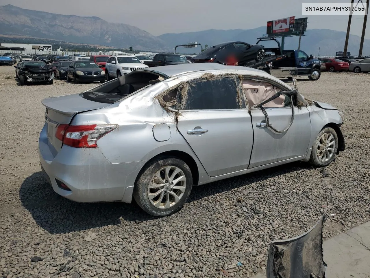 2017 Nissan Sentra S VIN: 3N1AB7AP9HY317055 Lot: 65417034