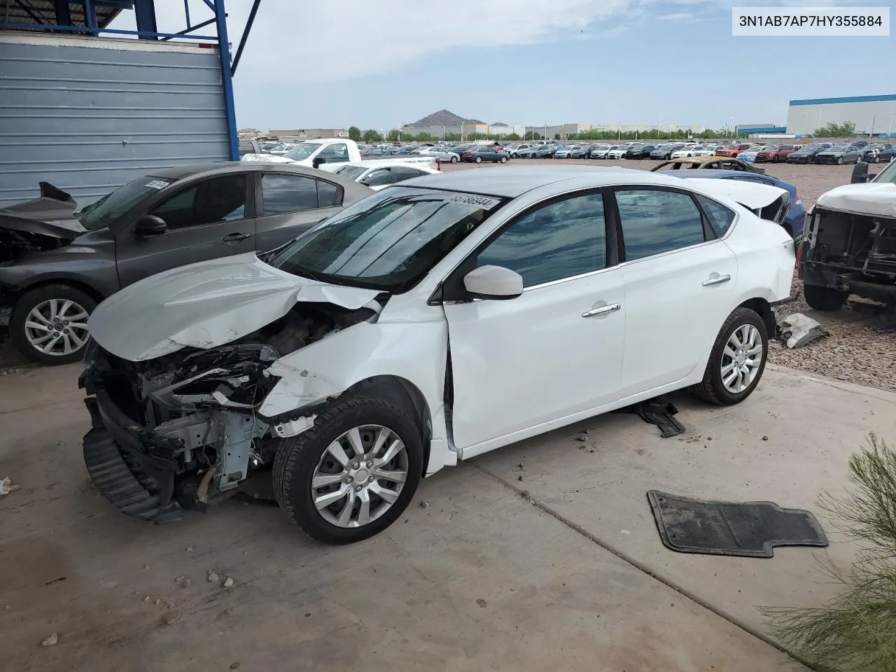 2017 Nissan Sentra S VIN: 3N1AB7AP7HY355884 Lot: 65786944