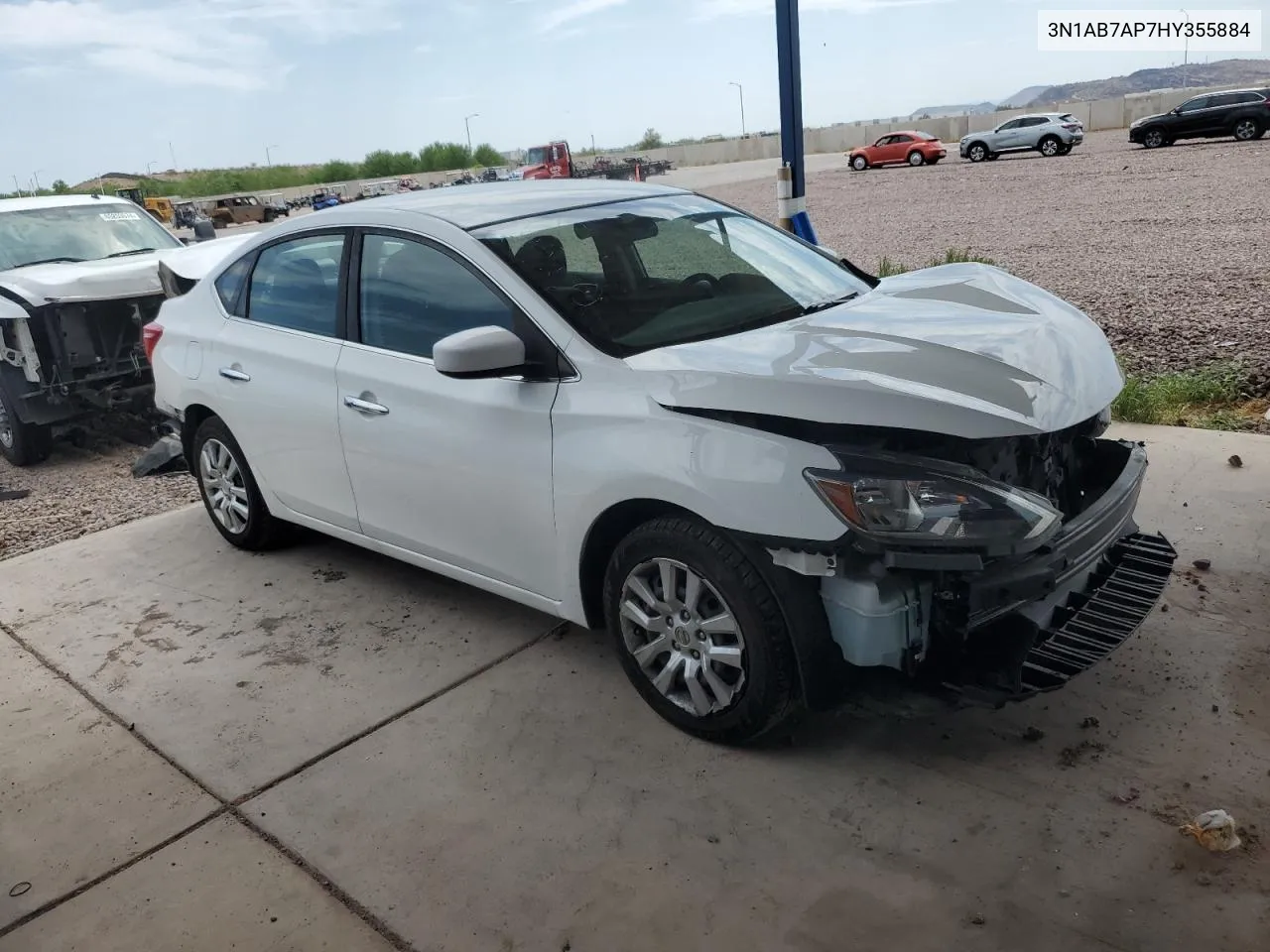 2017 Nissan Sentra S VIN: 3N1AB7AP7HY355884 Lot: 65786944