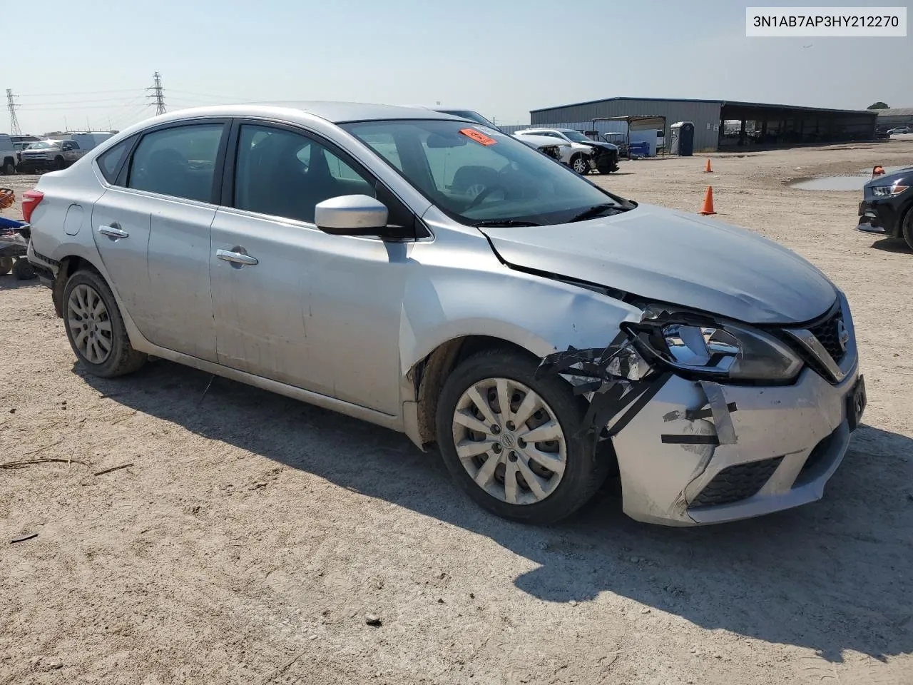 2017 Nissan Sentra S VIN: 3N1AB7AP3HY212270 Lot: 65854534