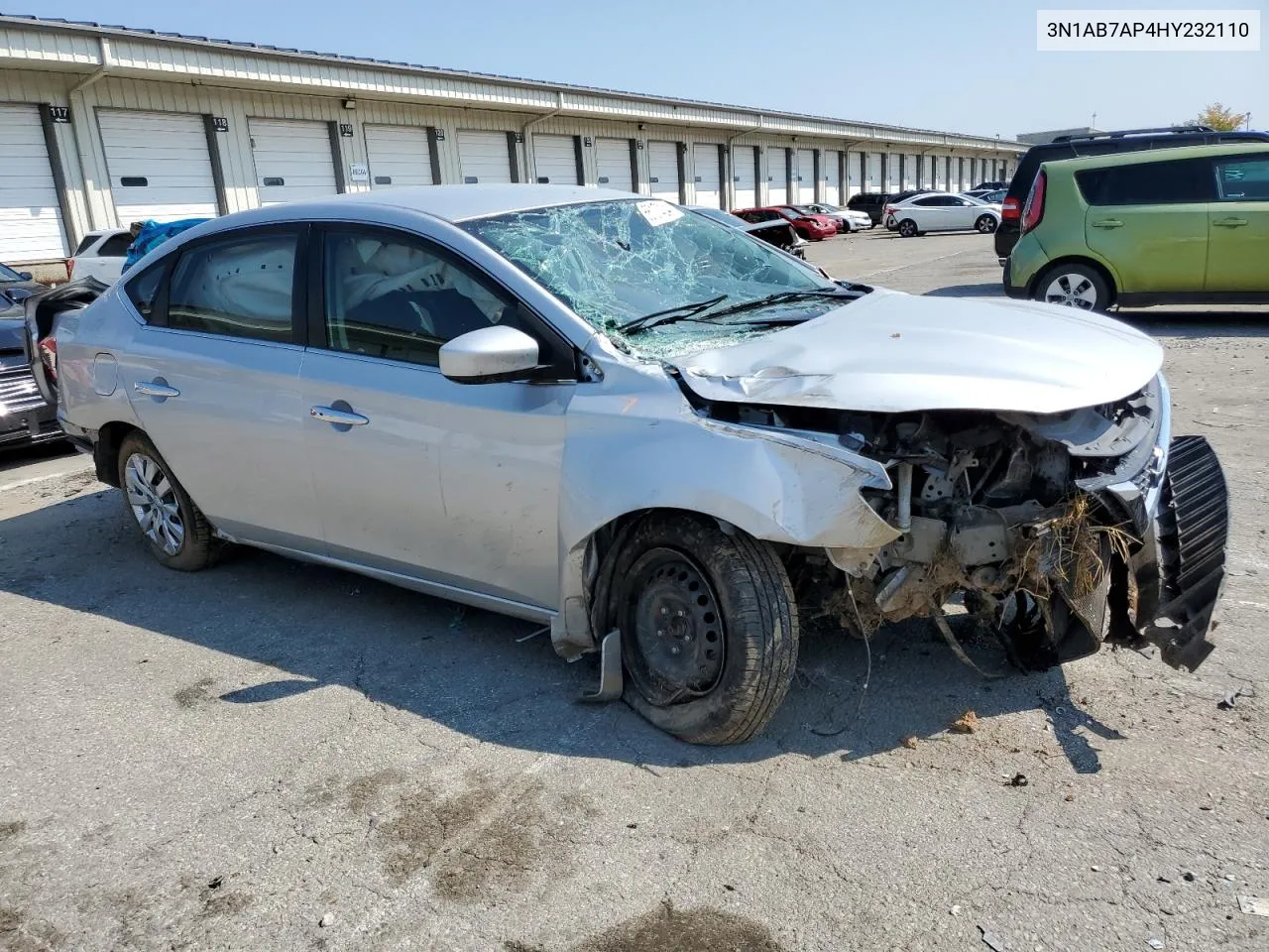 2017 Nissan Sentra S VIN: 3N1AB7AP4HY232110 Lot: 66107434