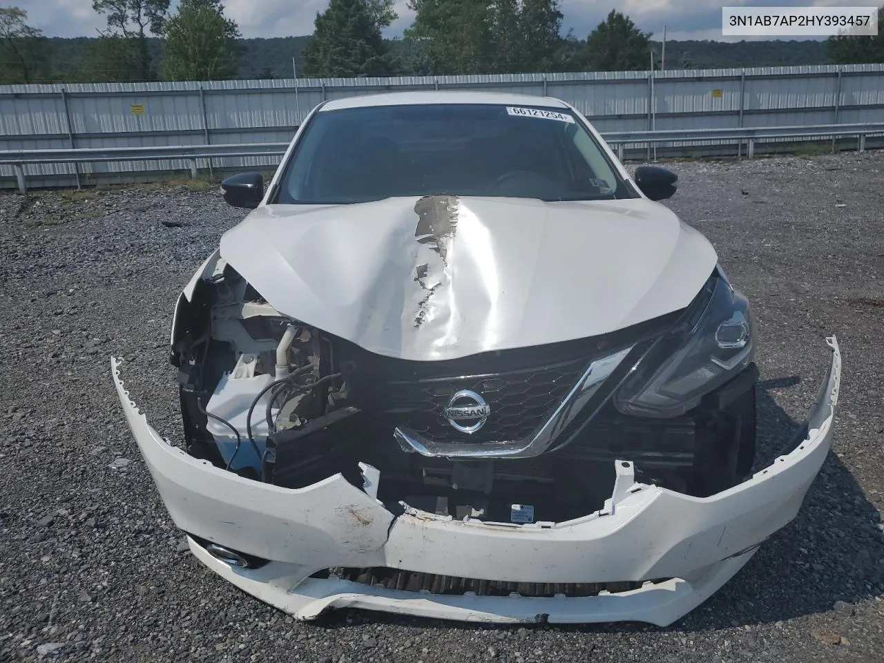 2017 Nissan Sentra S VIN: 3N1AB7AP2HY393457 Lot: 66121254