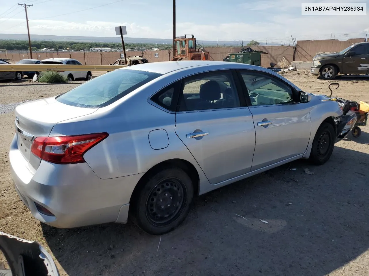 2017 Nissan Sentra S VIN: 3N1AB7AP4HY236934 Lot: 66243854