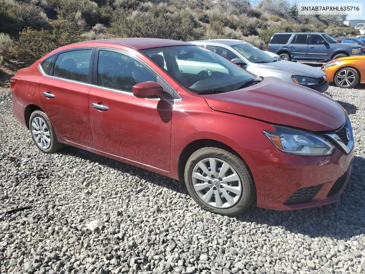 2017 Nissan Sentra S VIN: 3N1AB7APXHL635716 Lot: 66318174