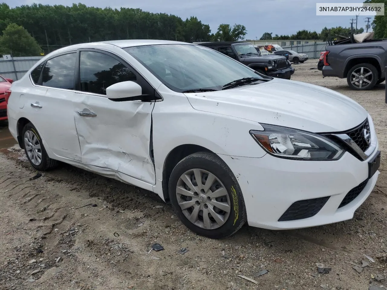 2017 Nissan Sentra S VIN: 3N1AB7AP3HY294632 Lot: 66353654