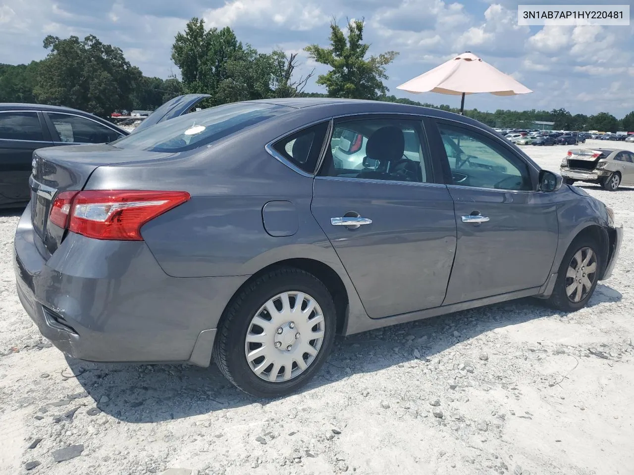 2017 Nissan Sentra S VIN: 3N1AB7AP1HY220481 Lot: 66600864