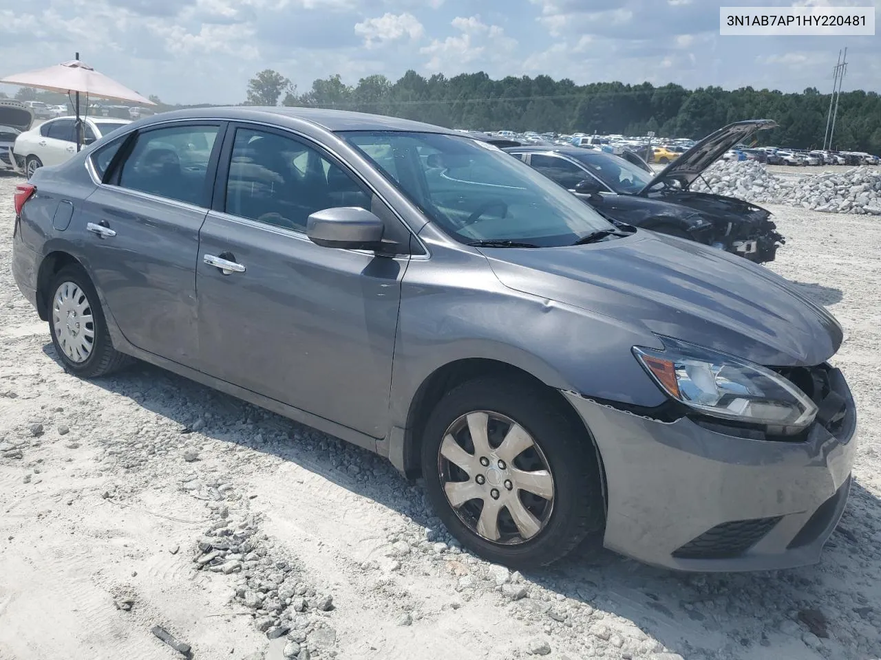 2017 Nissan Sentra S VIN: 3N1AB7AP1HY220481 Lot: 66600864