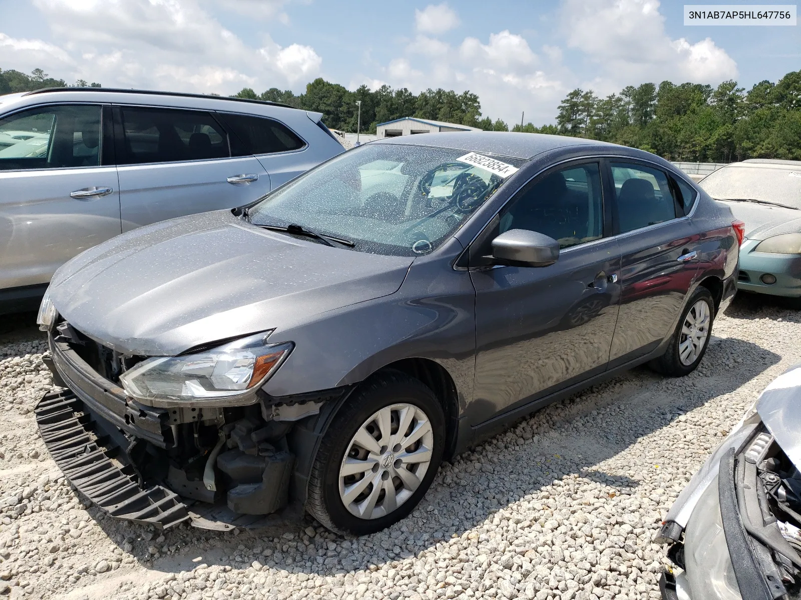 2017 Nissan Sentra S VIN: 3N1AB7AP5HL647756 Lot: 66823854