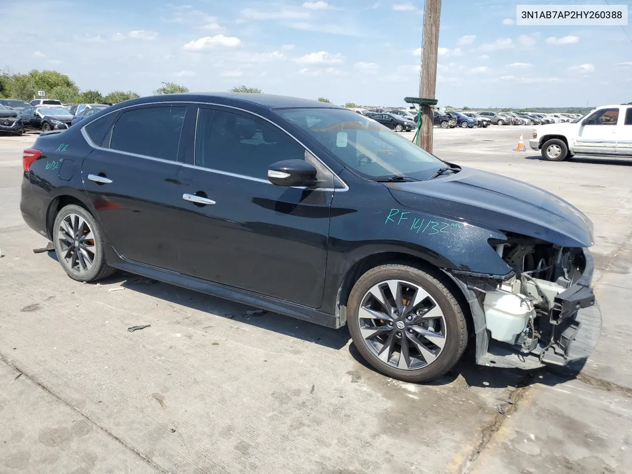 2017 Nissan Sentra S VIN: 3N1AB7AP2HY260388 Lot: 66876504