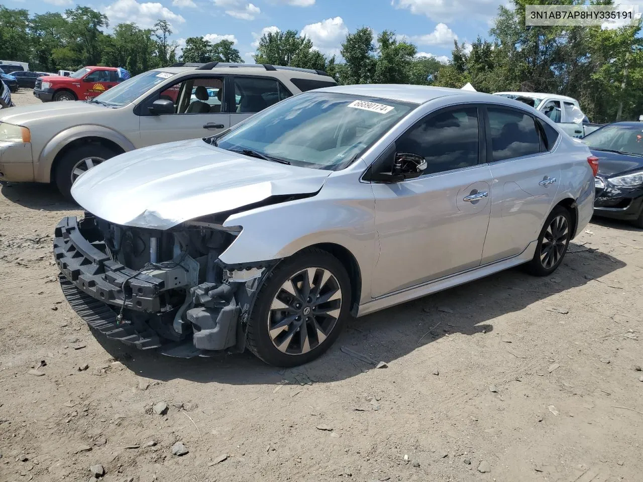 2017 Nissan Sentra S VIN: 3N1AB7AP8HY335191 Lot: 66890174