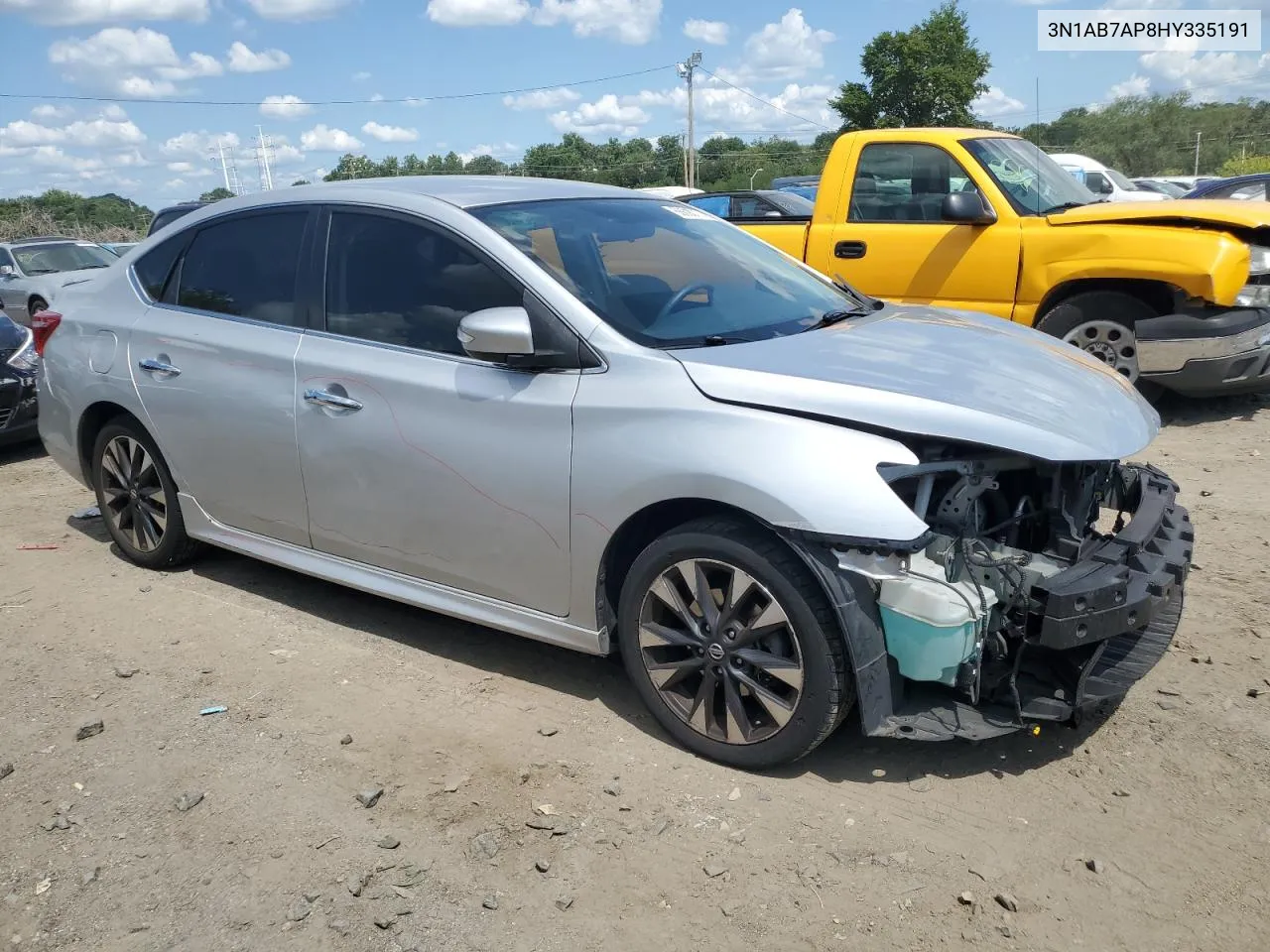 2017 Nissan Sentra S VIN: 3N1AB7AP8HY335191 Lot: 66890174