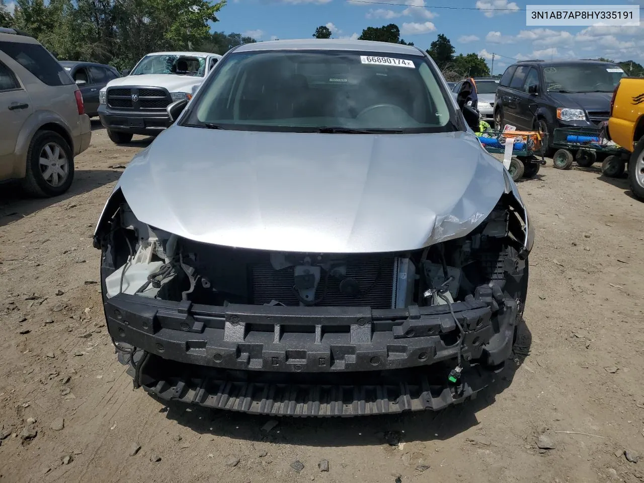 2017 Nissan Sentra S VIN: 3N1AB7AP8HY335191 Lot: 66890174