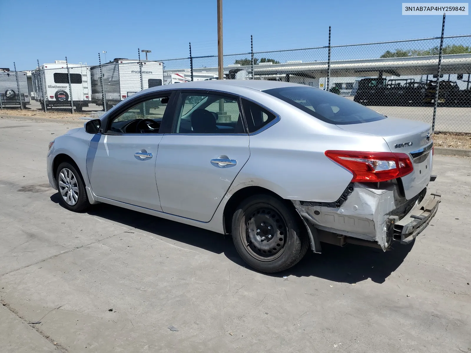 2017 Nissan Sentra S VIN: 3N1AB7AP4HY259842 Lot: 66987144