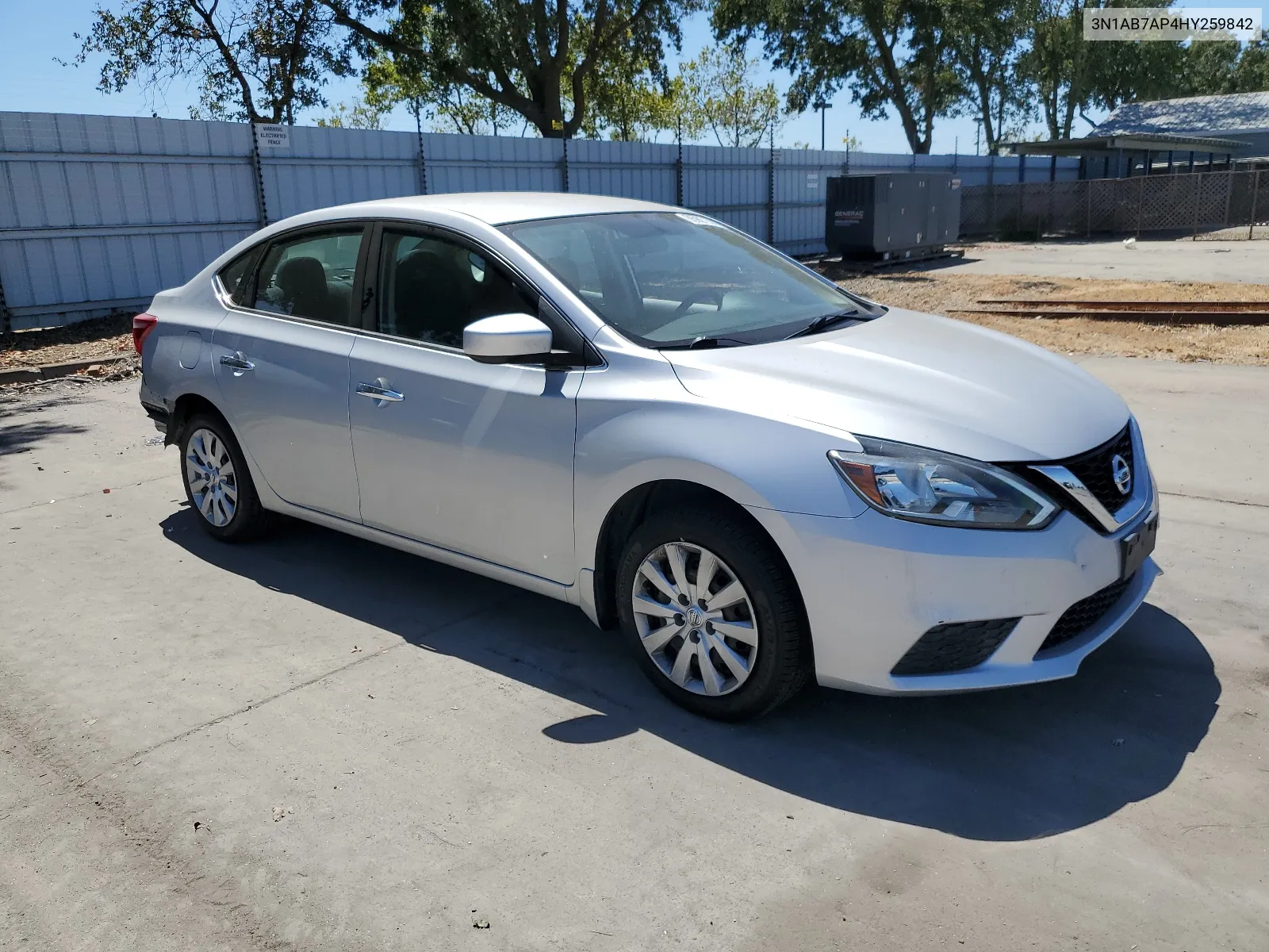 2017 Nissan Sentra S VIN: 3N1AB7AP4HY259842 Lot: 66987144