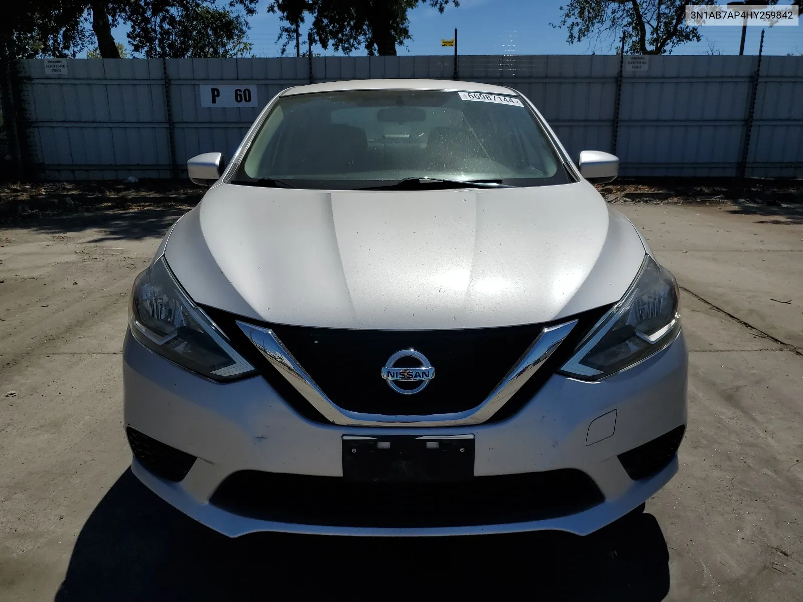 2017 Nissan Sentra S VIN: 3N1AB7AP4HY259842 Lot: 66987144