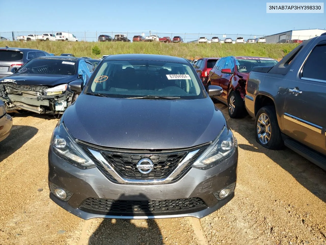 2017 Nissan Sentra S VIN: 3N1AB7AP3HY398330 Lot: 67094904