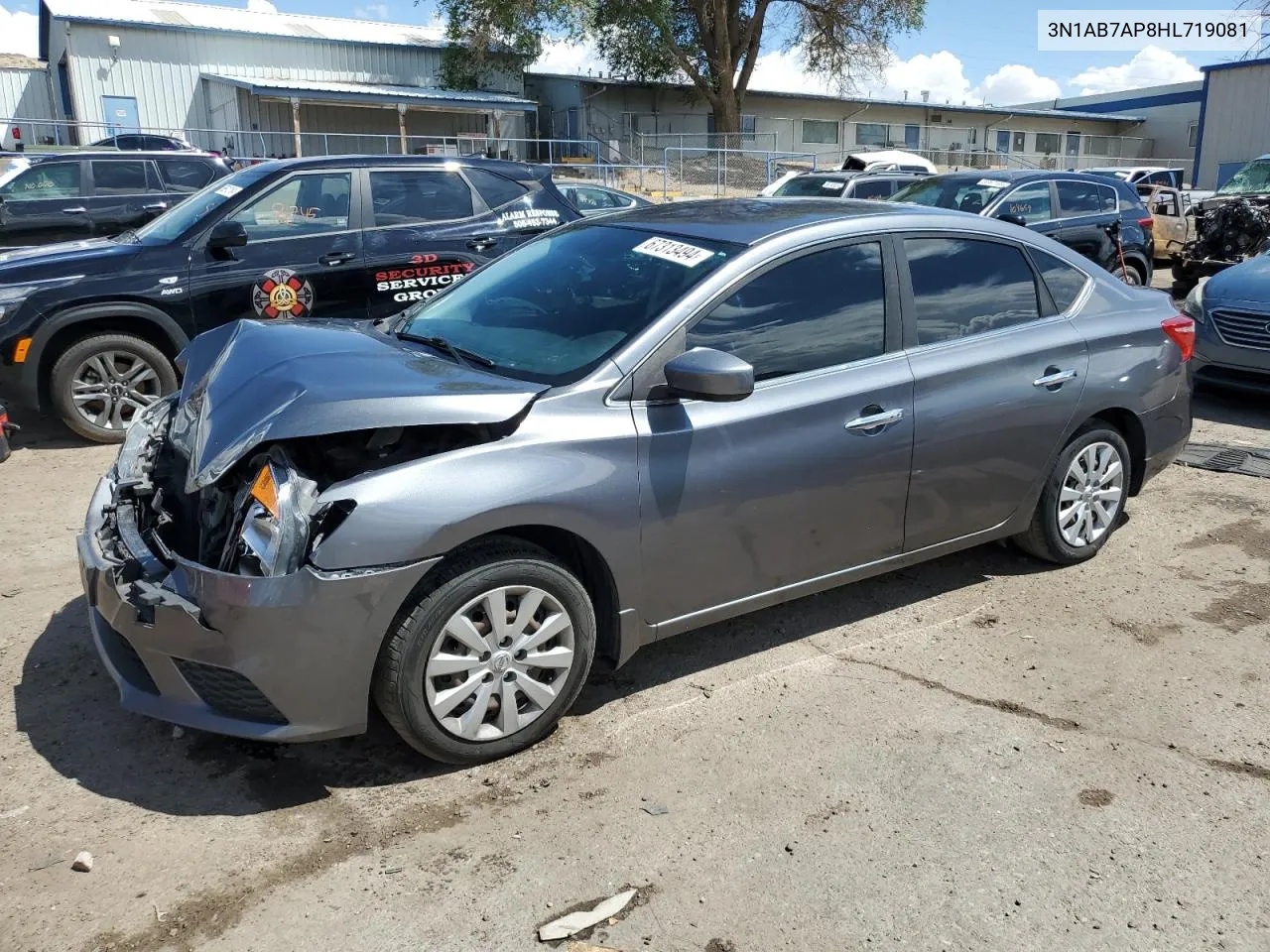 2017 Nissan Sentra S VIN: 3N1AB7AP8HL719081 Lot: 67313494