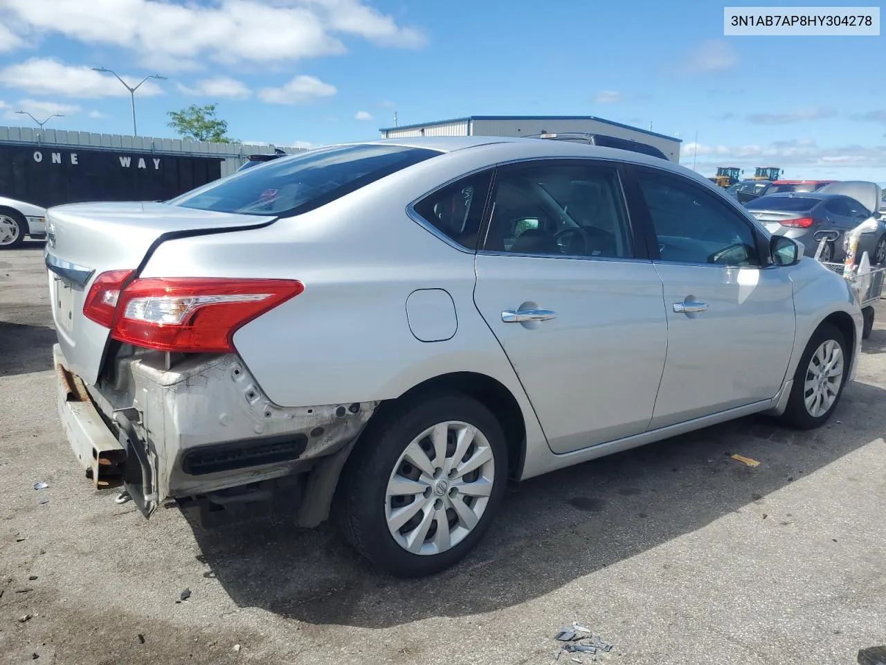 2017 Nissan Sentra S VIN: 3N1AB7AP8HY304278 Lot: 67344344