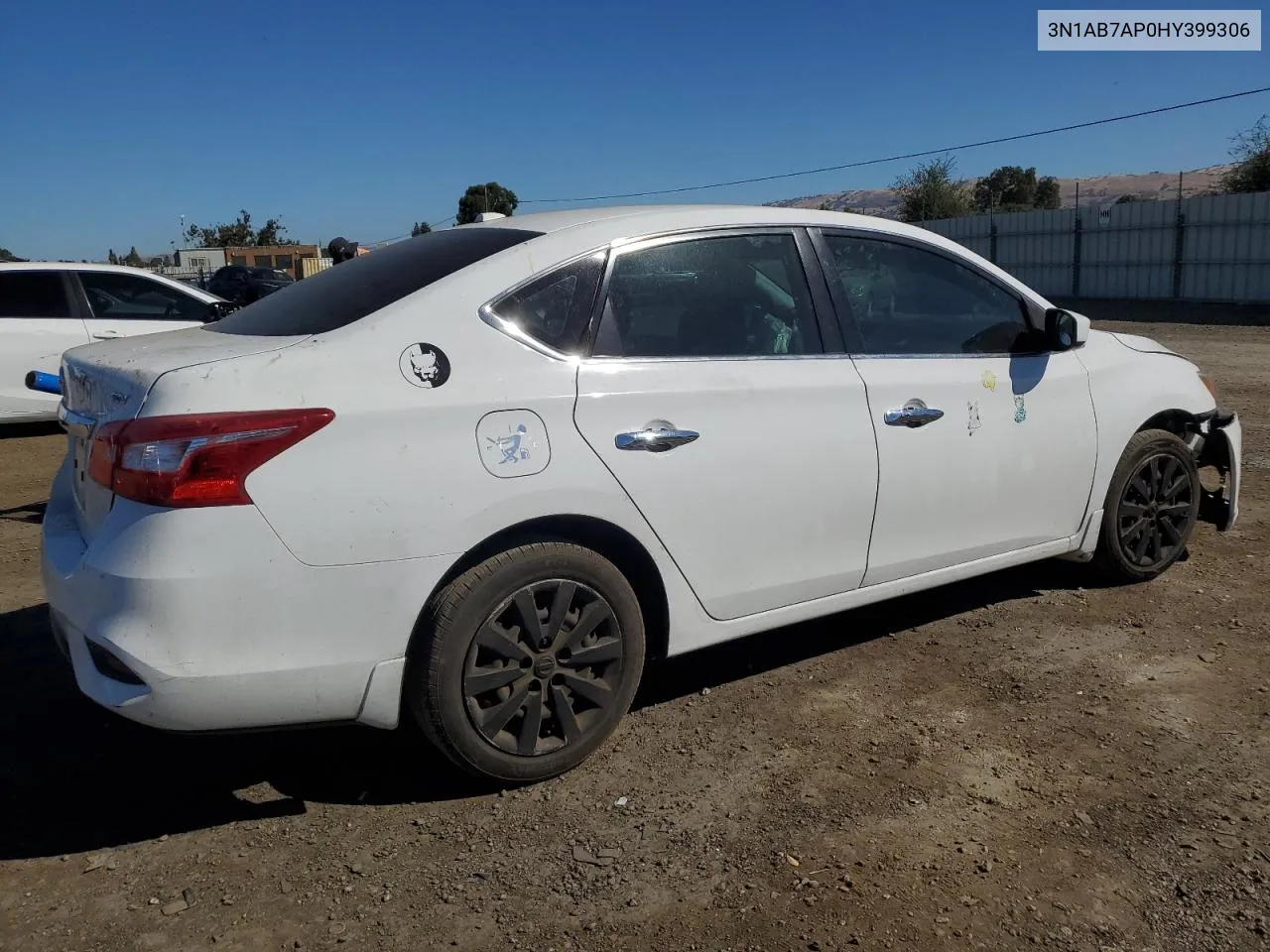 3N1AB7AP0HY399306 2017 Nissan Sentra S