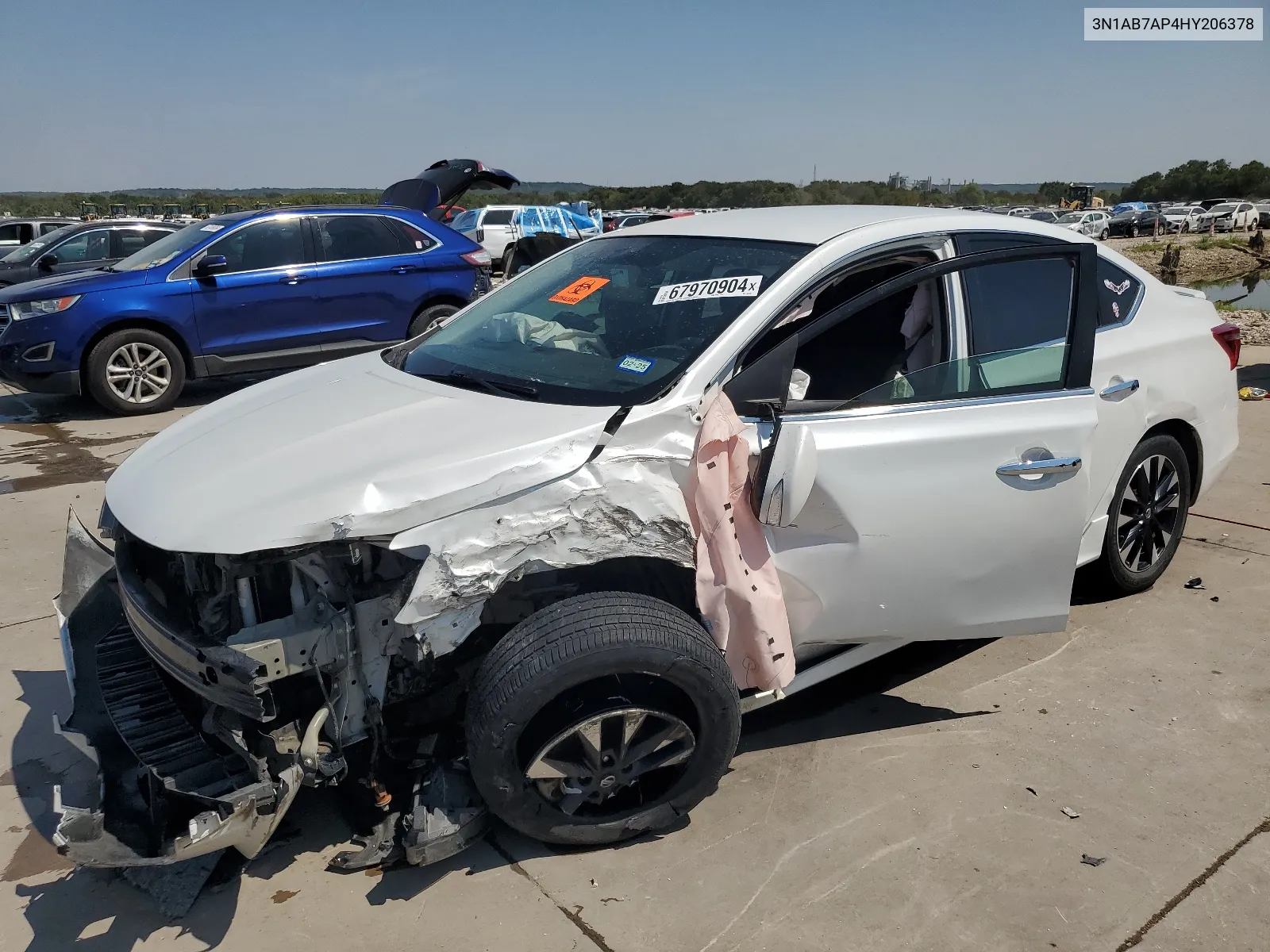 2017 Nissan Sentra S VIN: 3N1AB7AP4HY206378 Lot: 67970904