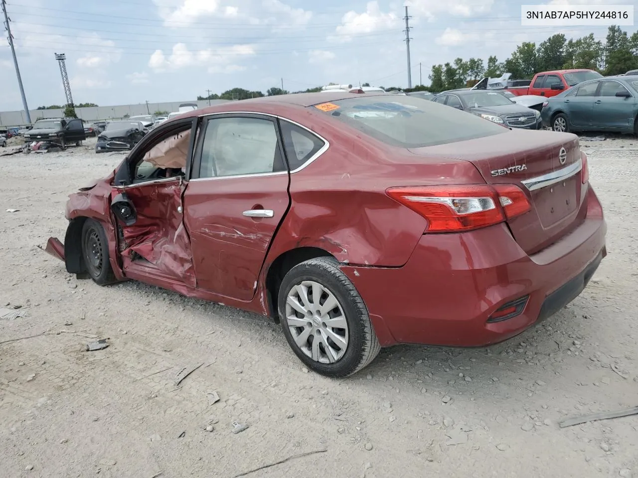 2017 Nissan Sentra S VIN: 3N1AB7AP5HY244816 Lot: 68042294