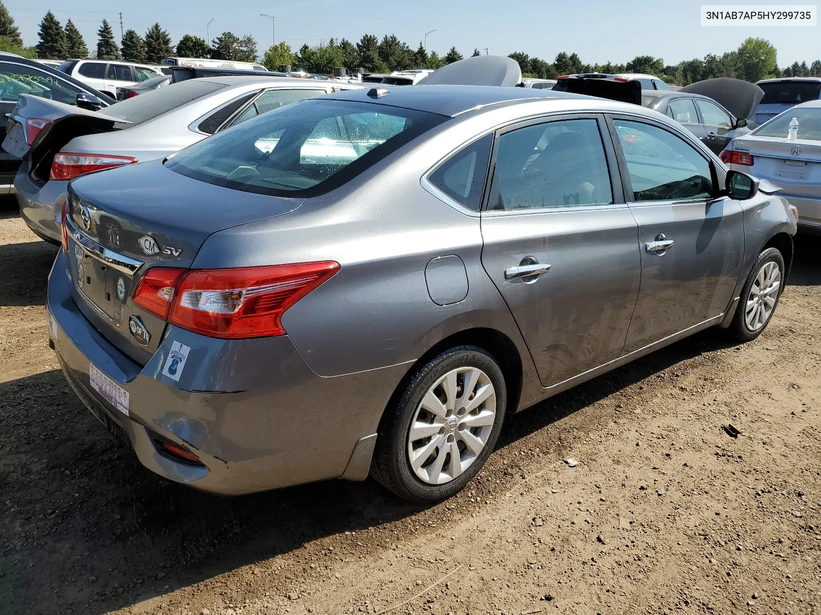 2017 Nissan Sentra S VIN: 3N1AB7AP5HY299735 Lot: 68089604